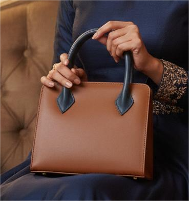 Heer Bag 005 Double Tone Mustard with Sea Green