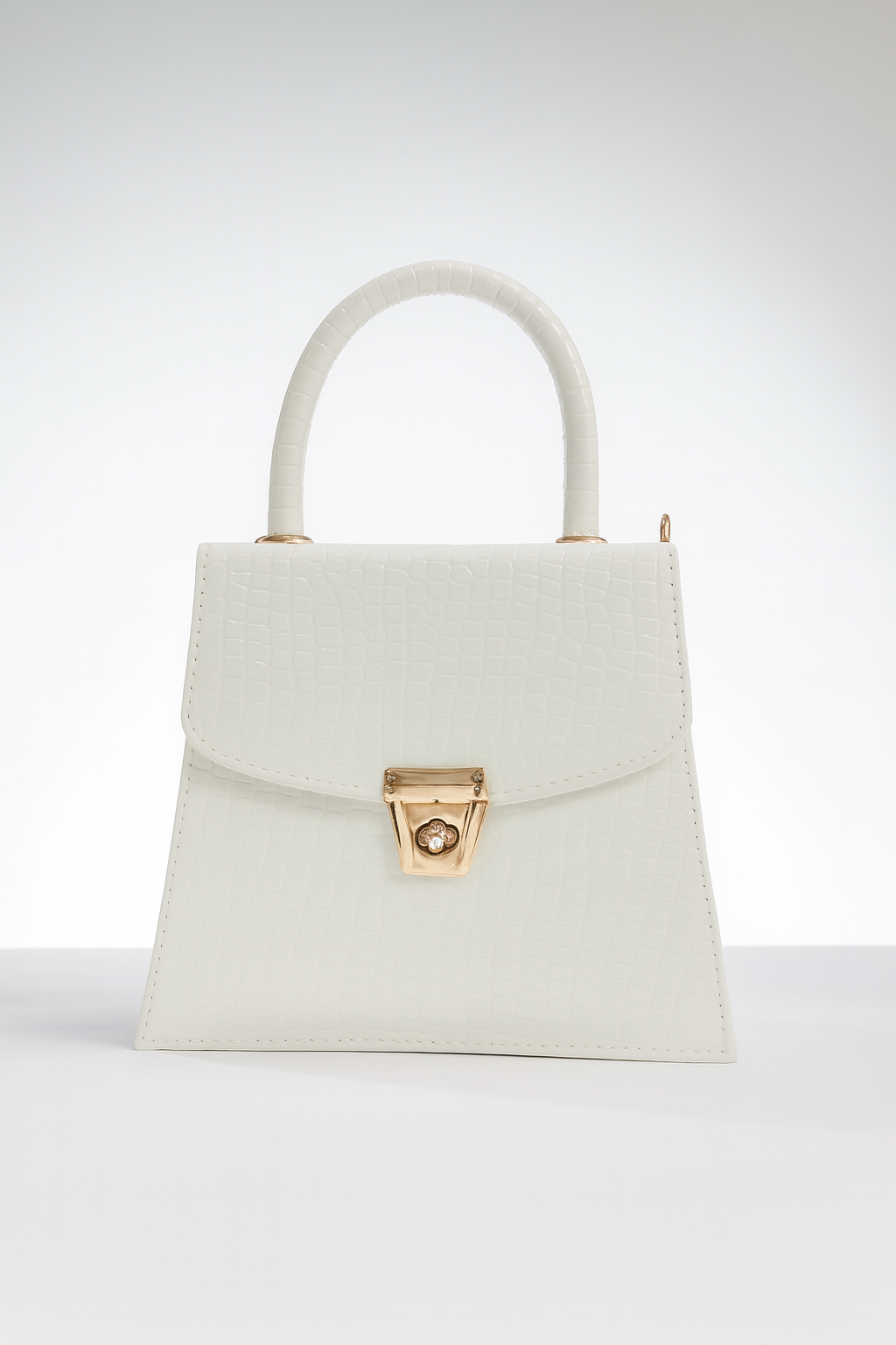 Heer Bag 001 White Crocodile